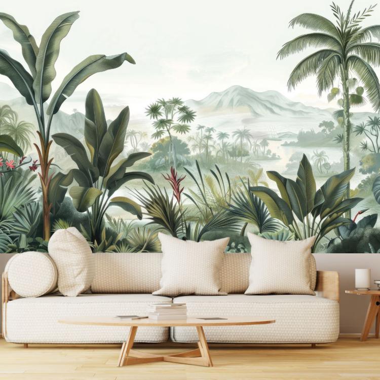 CALÉDONIA/ Vert - Papier Peint