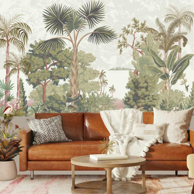 LE DELTA DU MÉKONG/ Tilleul - Papier peint