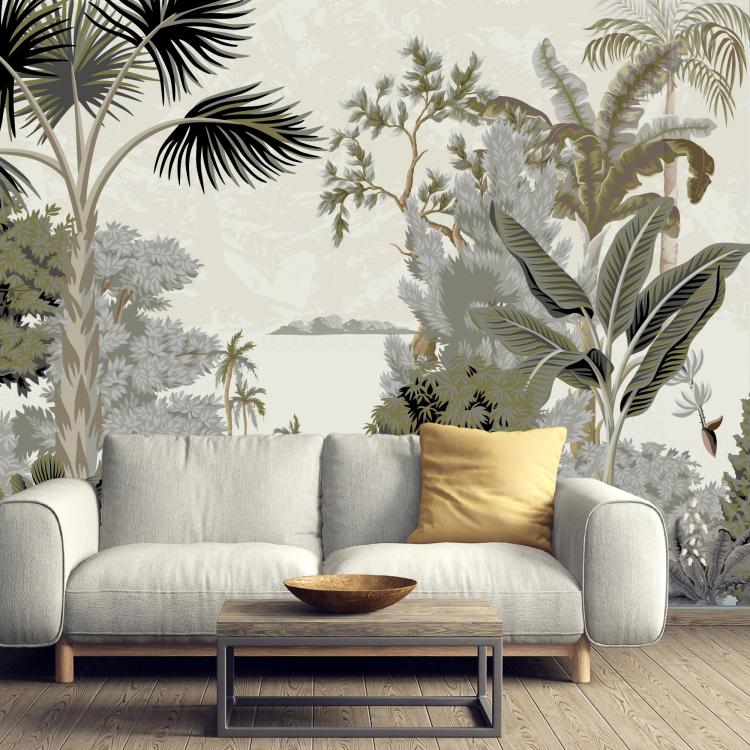 LE DELTA DU MÉKONG/ Papier peint version Kaki