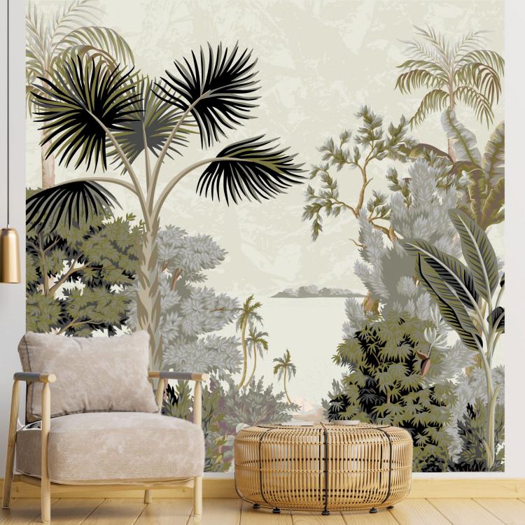 LE DELTA DU MÉKONG / POSTER GÉANT (2.50 X 2.50 cm) version Kaki