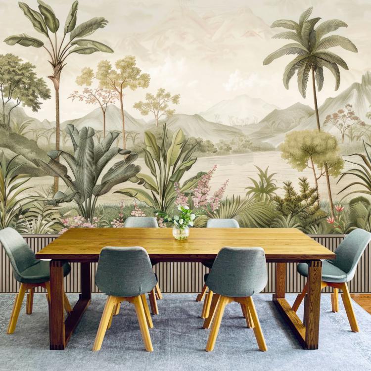 BRUME D'ASIE/ Papier Peint