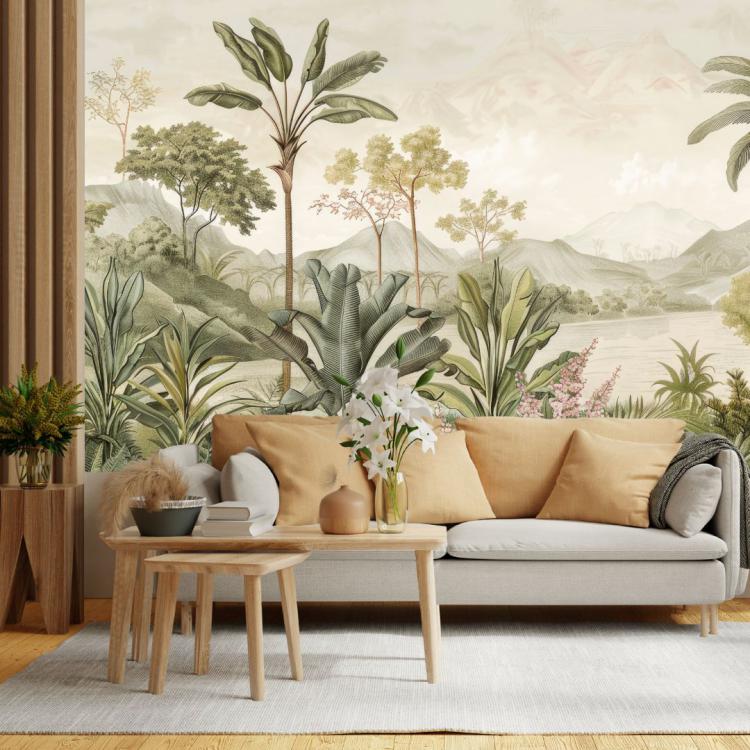 BRUME D'ASIE/ Papier Peint