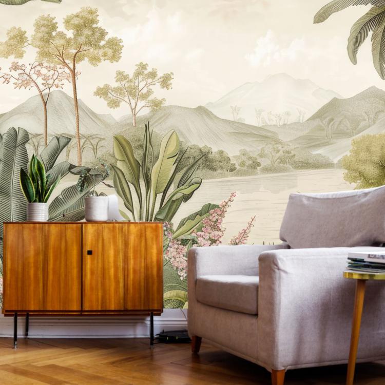 BRUME D'ASIE/ Papier Peint