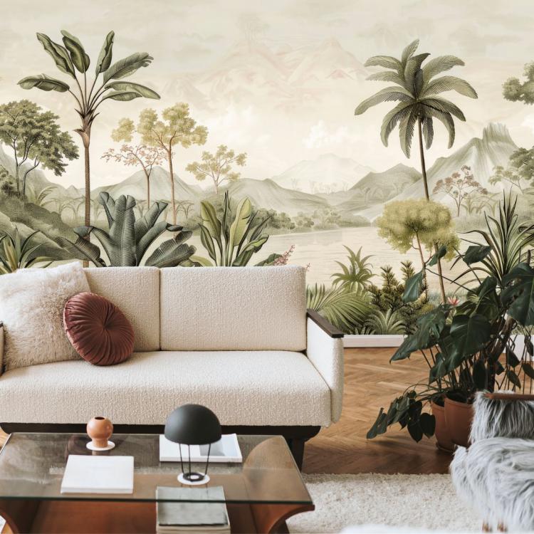 BRUME D'ASIE/ Papier Peint