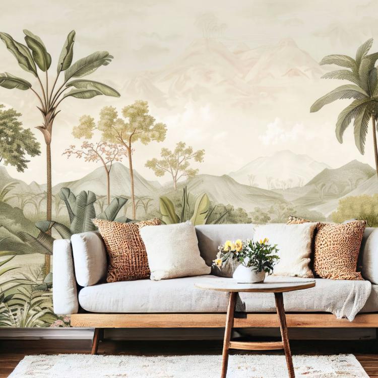 BRUME D'ASIE/ Papier Peint