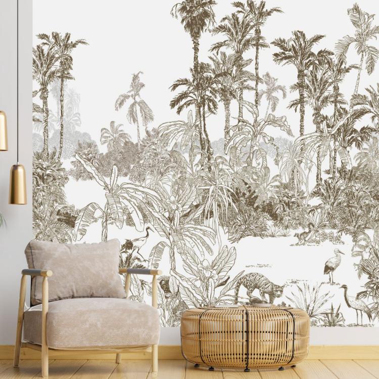 PARAISO/ Kaki - POSTER GÉANT ( 2.50 x 2.50 m)