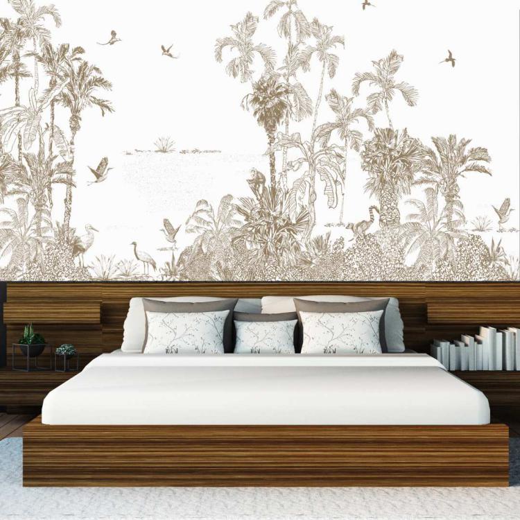 ENTRE DEUX RIVES / Taupe Papier Peint