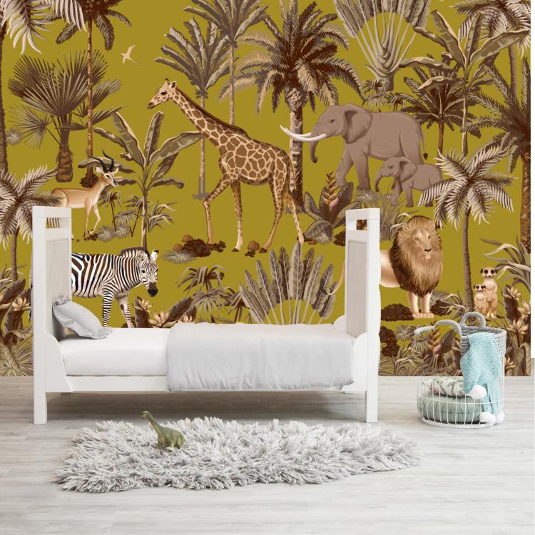 TROPIK' KIDS/ Papier peint Ocre