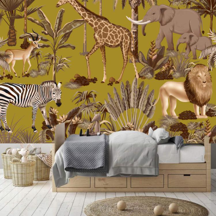 TROPIK' KIDS/ Papier peint Ocre