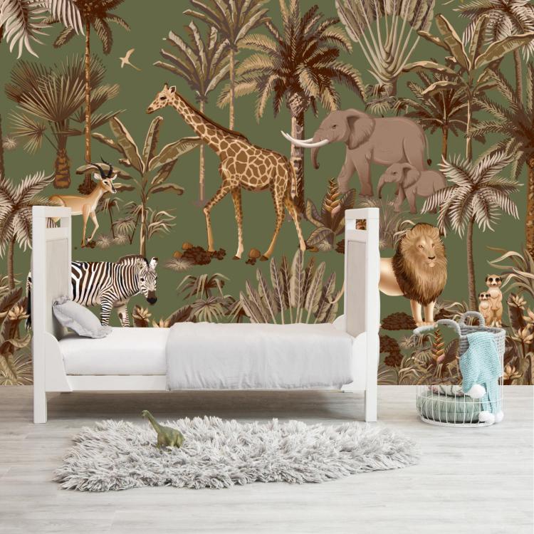 TROPIK' KIDS/ Papier peint Vert