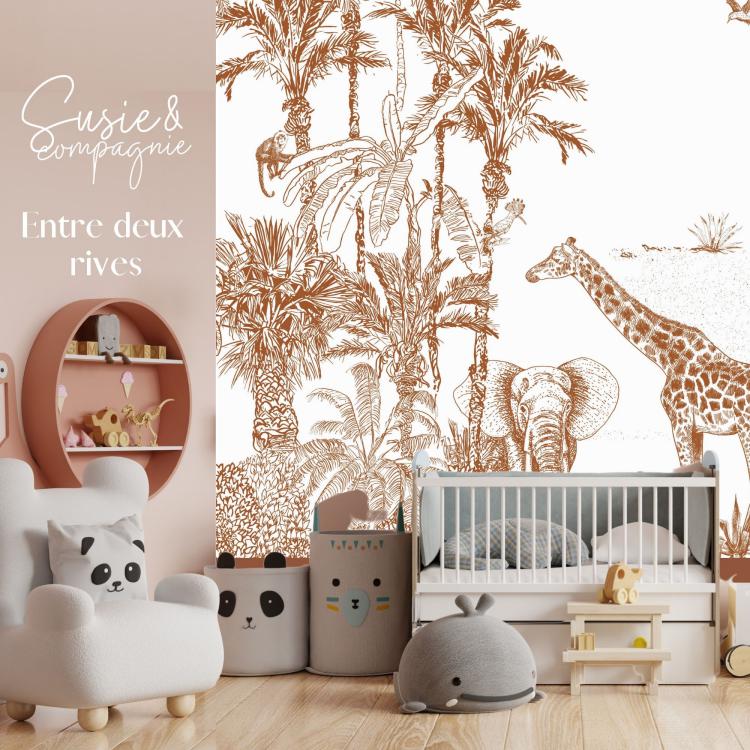 ENTRE DEUX RIVES /Jungle - Terracotta color