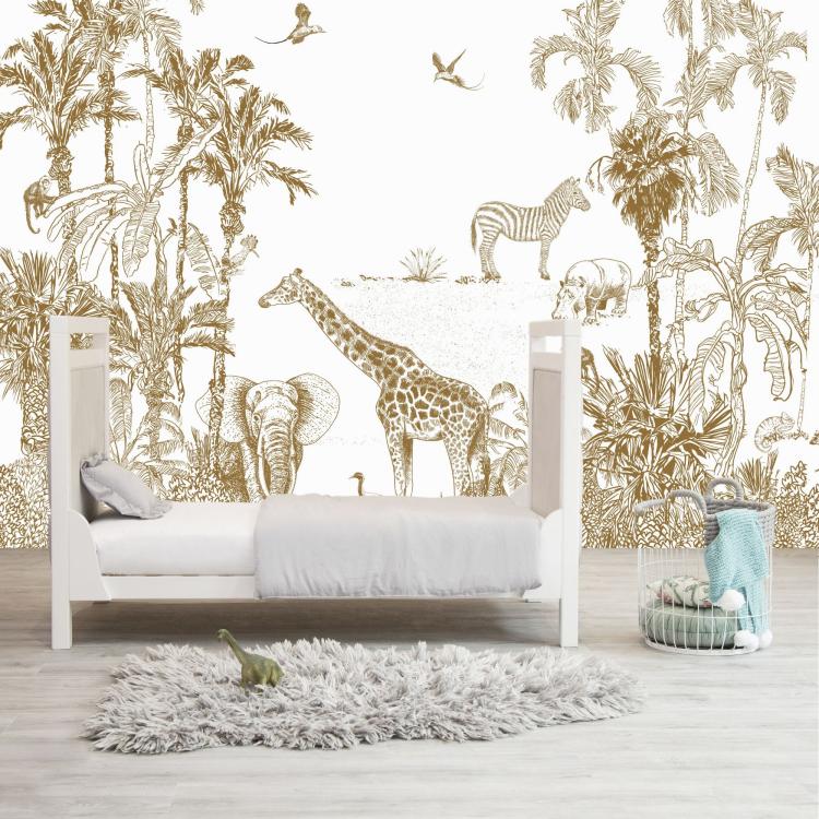 ENTRE DEUX RIVES /Jungle - Ocre color