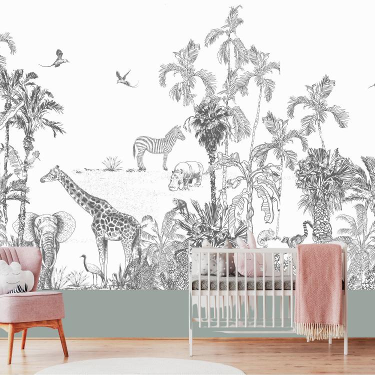 ENTRE DEUX RIVES /Jungle - Grey color