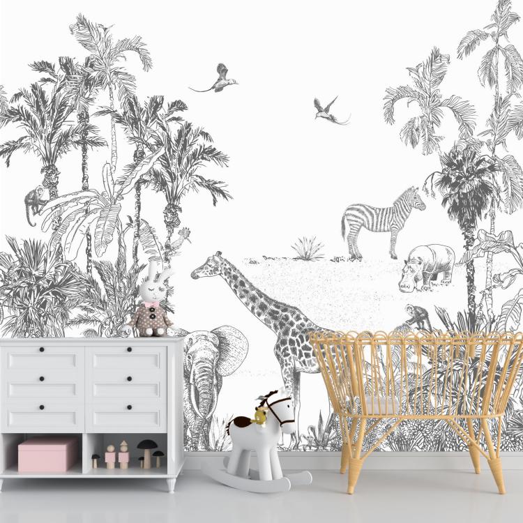 ENTRE DEUX RIVES /Jungle - Grey color