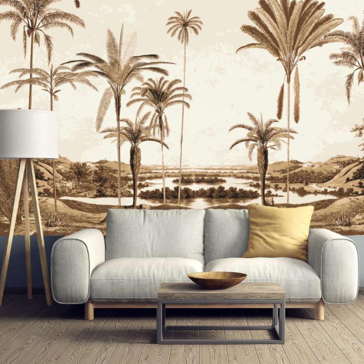 IEMANJA / Sépia - Papier peint