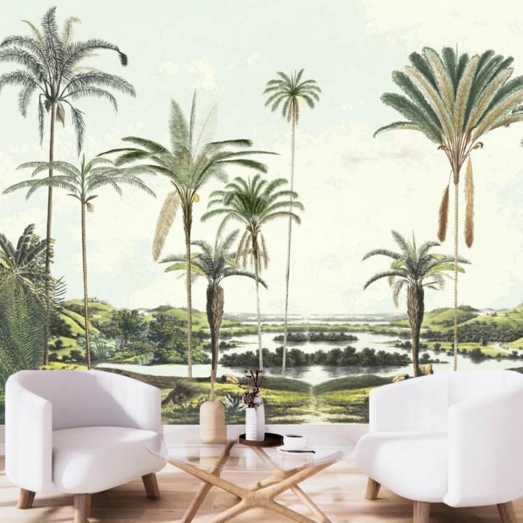 IEMANJA / Vert - Papier peint