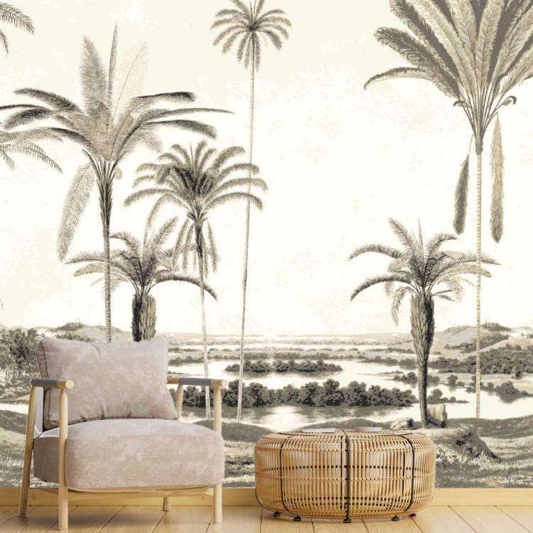 IEMANJA / Gris - Papier peint