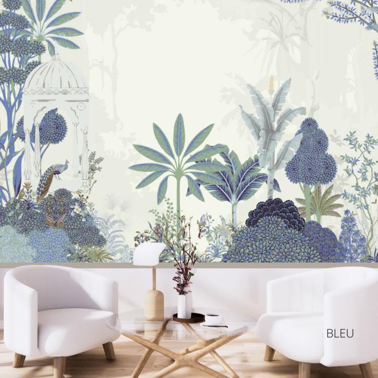 INDIA LOVE/ Bleu - Papier Peint