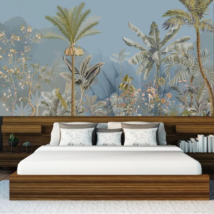 ASHENTI / Grey Blue - Papier Peint