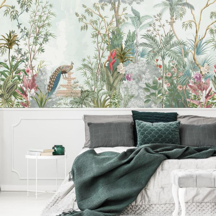 JARDIN D'EDEN/ Turquoise - Papier Peint