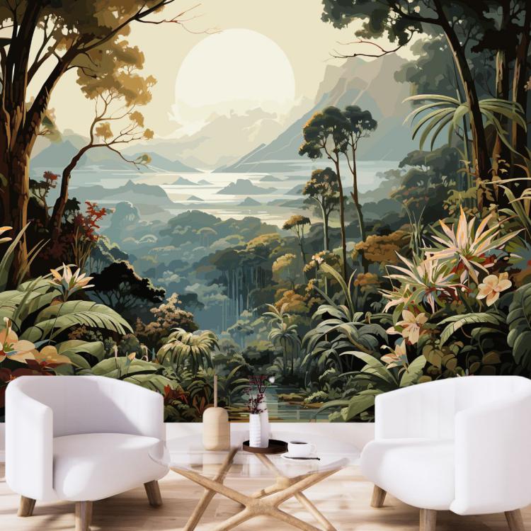 L'ILE MERVEILLEUSE/ Papier - peint