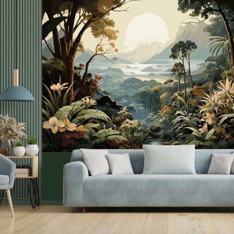 L'ILE MERVEILLEUSE/ Papier - peint