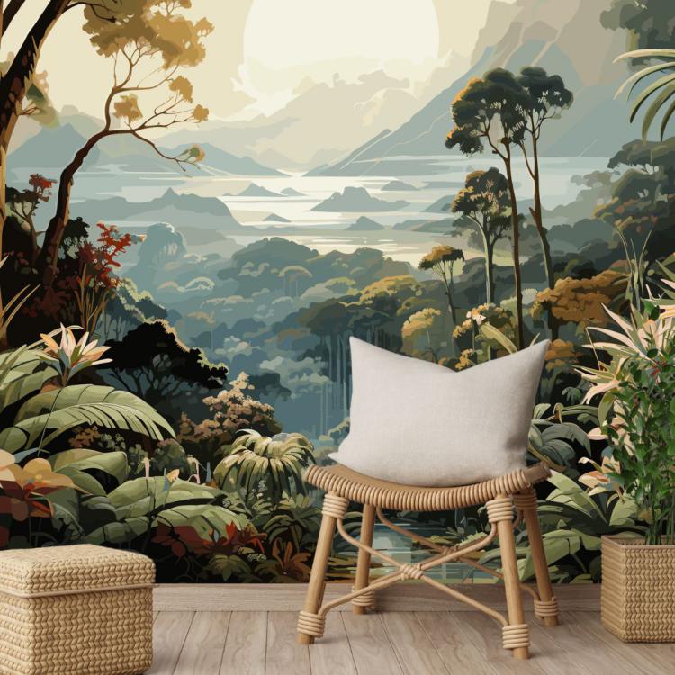 L'ILE MERVEILLEUSE/ Papier - peint